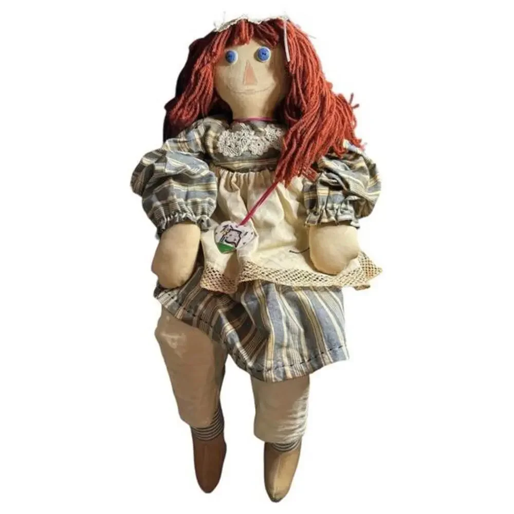 Handmade 30” Raggedy Ann doll vintage